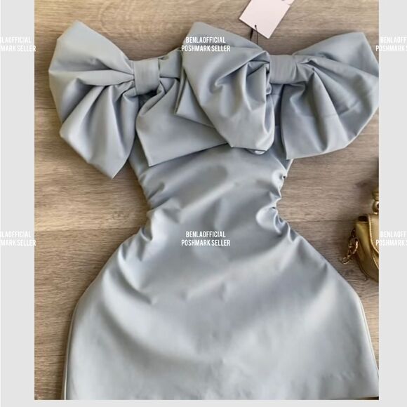 NWT ZARA STRAPLESS BOW DRESS - Picture 1 of 17